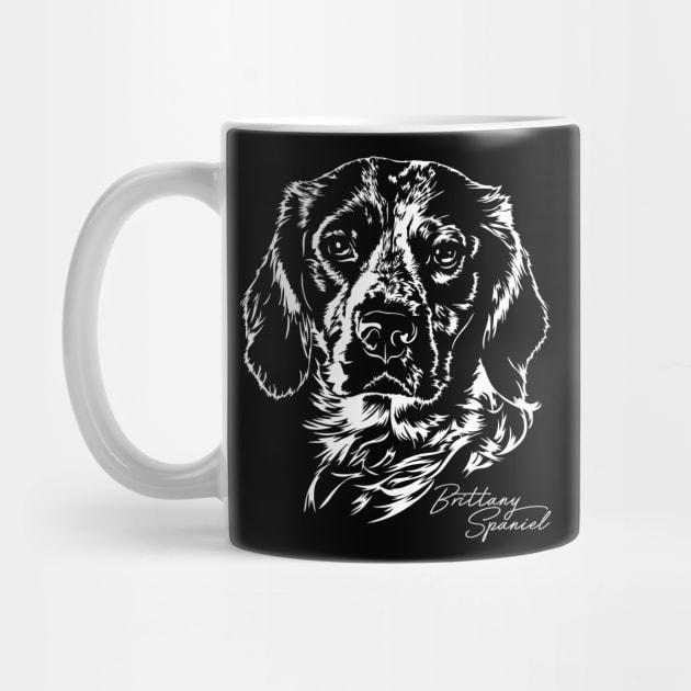 Brittany Spaniel dog portrait by wilsigns